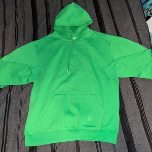 Green LV Metal Monogram String Hoodie Size Medium